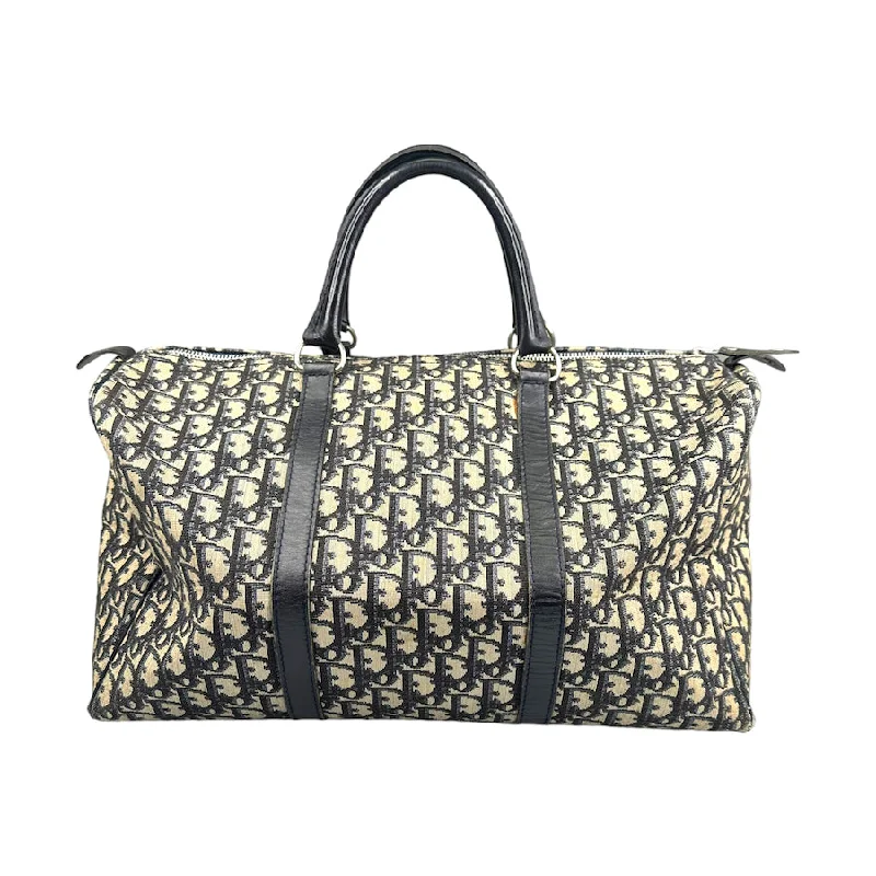 DIOR MONOGRAM CANVAS VINTAGE 40 BOSTON DUFFLE BAG - CLASSIC 019DW