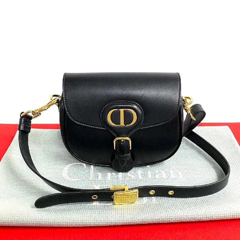 Dior Shoulder Bag leather black Hobby Small