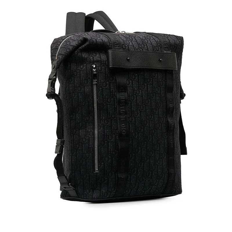 Dior Obreek Safari Rucksack Backpack 1SFBA093YKY Black Canvas Leather Men Dior [More] Rucksack