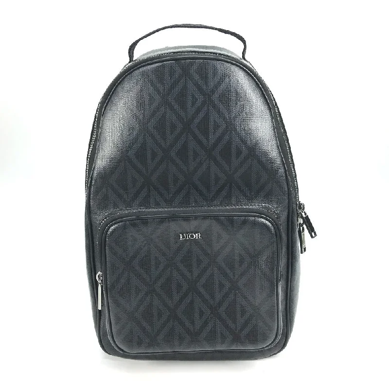 Dior Sling bag 1ESBO038CDP_H43E leather black CD Diamond Rider Sling Bag mens Used Authentic