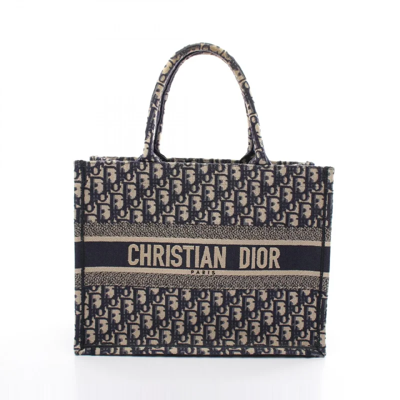 Dior Canvas Book Tote Medium Oblique Bag