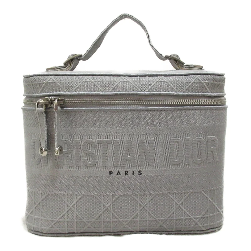 Dior Canvas Vanity Handbag Gray