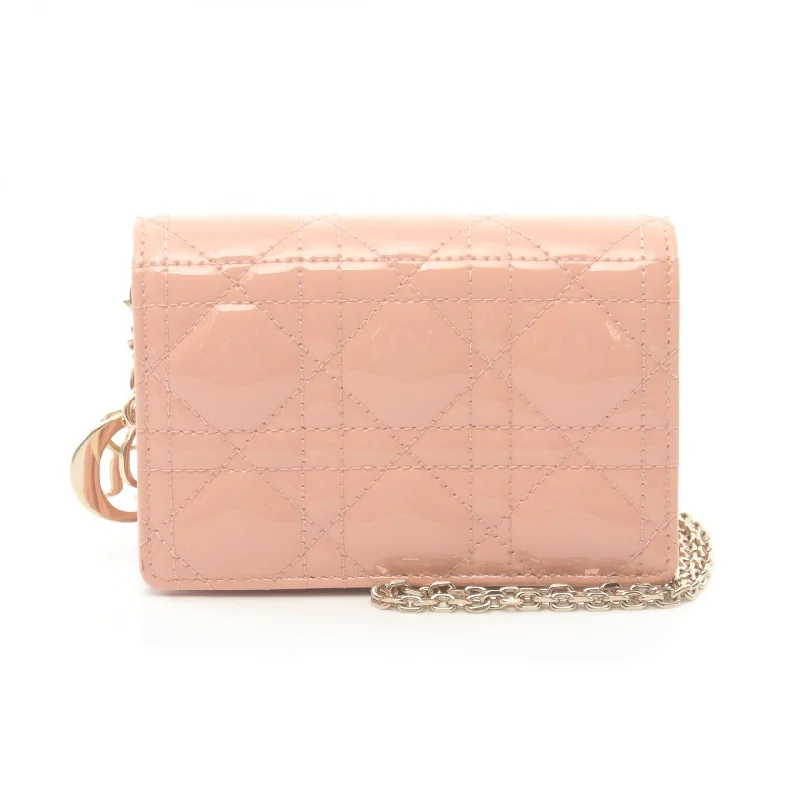 Dior Lady Dior Cannage Shoulder Bag Pink