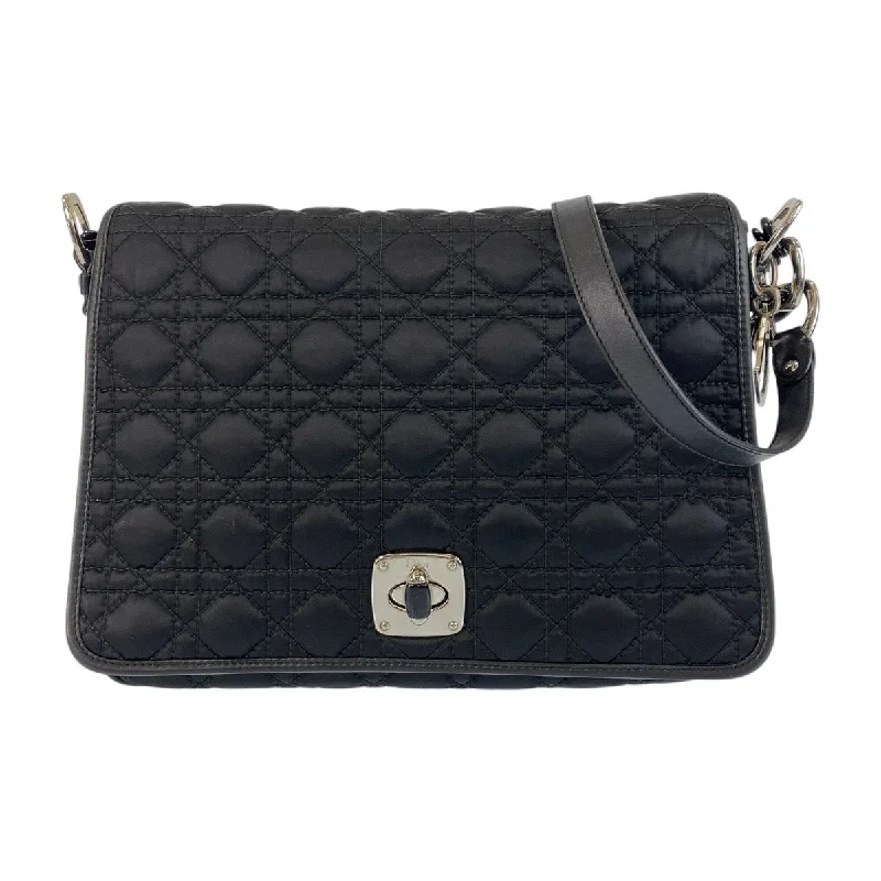 Dior Nylon Cannage Black Shoulder Bag