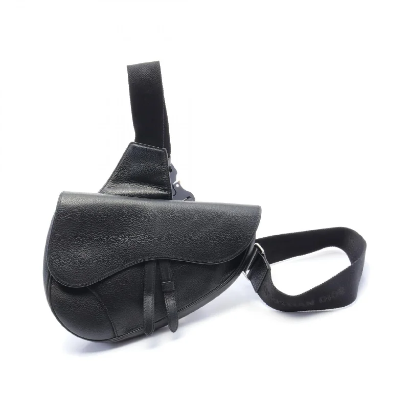 Dior Leather Saddle Waist Bag Black