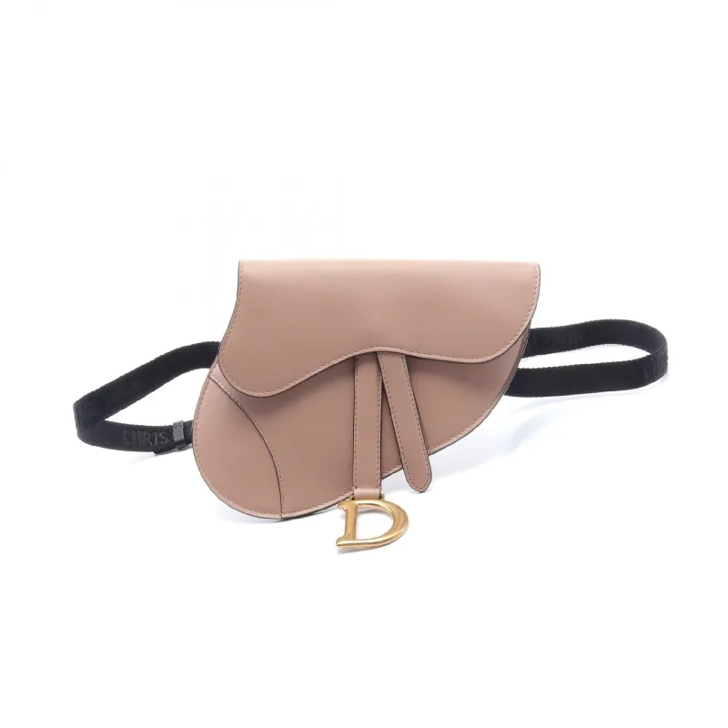 Dior Saddle Leather Waist Bag Pink