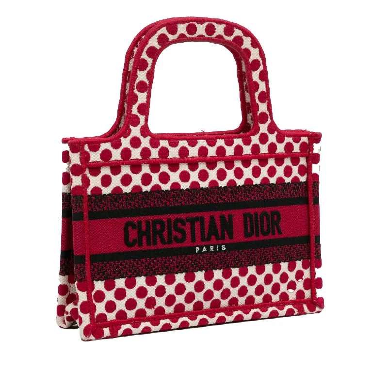 Red Dior Mini Dioramour Book Tote