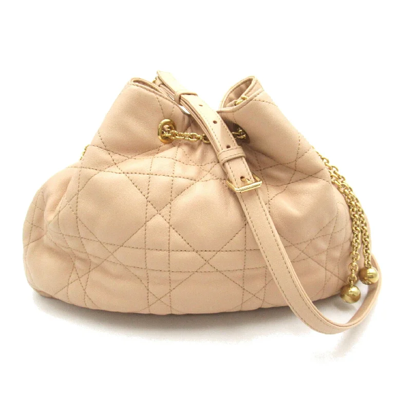 Dior Ammi Lambskin Shoulder Bag Beige