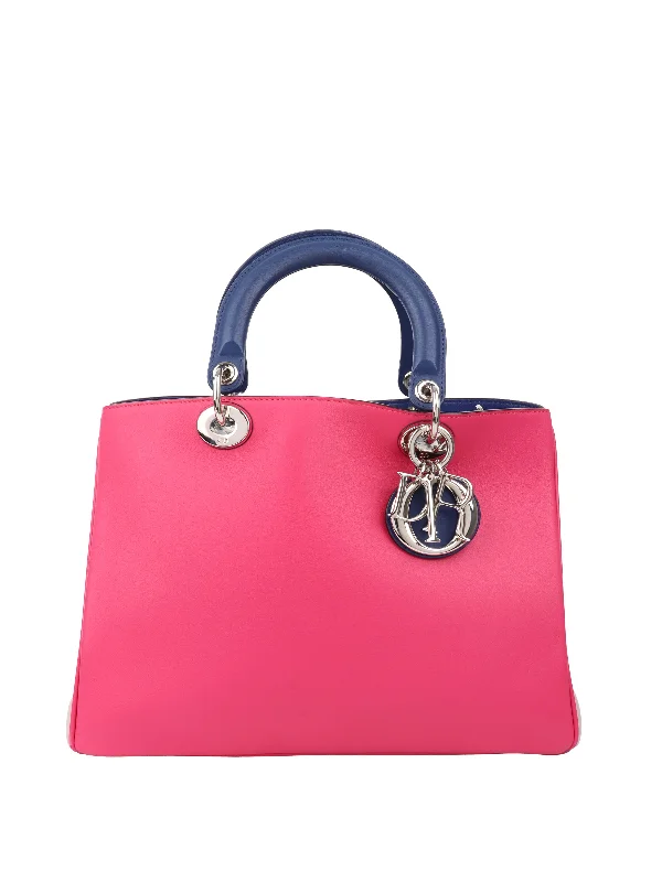 Dior Diorissimo Tri-Colour Leather Tote.