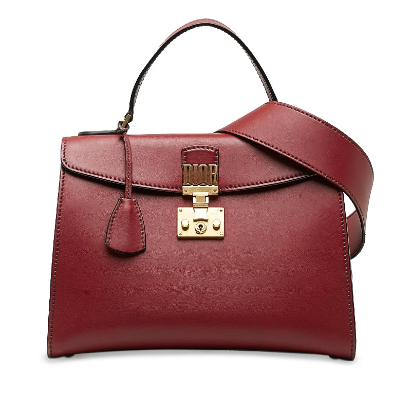 Red Dior DiorAddict Top Handle Bag Satchel