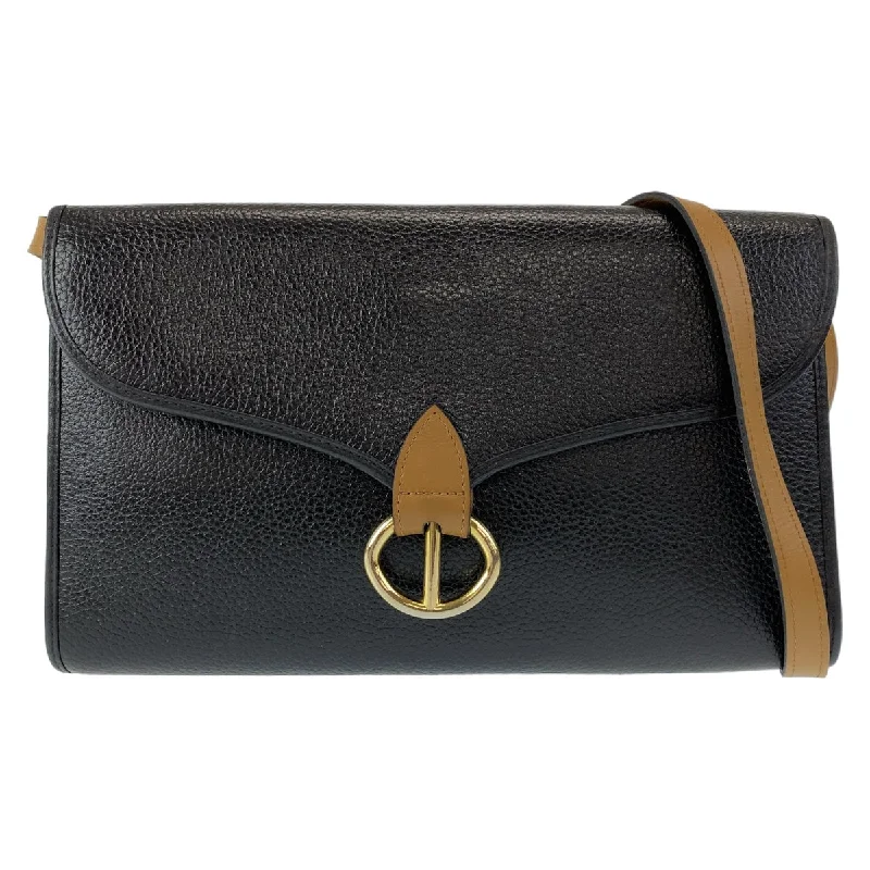 Dior Vintage Black Leather Shoulder Bag