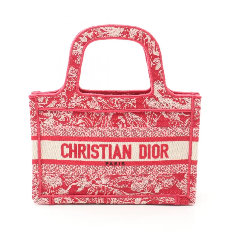 Dior Canvas Book Tote Mini Handbag