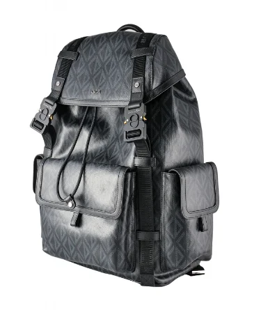 Christian Dior Homme CD Diamond Hit The Road Backpack Rucksack Black