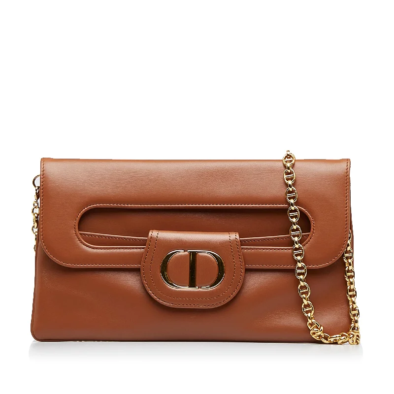 Brown Dior Medium DiorDouble Crossbody Bag