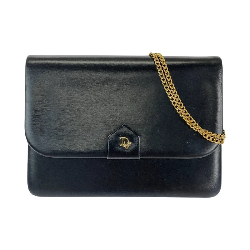 Dior Leather Chain Shoulder Bag Clutch