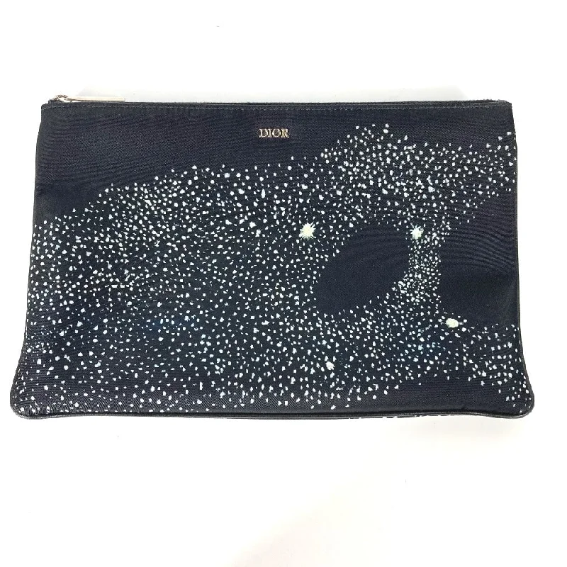 Dior Clutch bag Nylon black PETER DOIG PETER DOIG logo