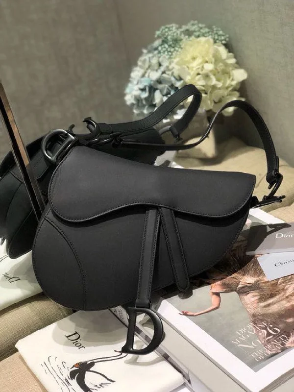 Christian Dior Saddle Bag Black For Women