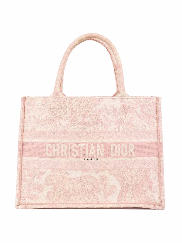 Dior Pink & Cream Medium Book Tote.