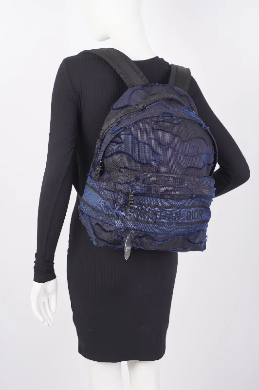 Christian Dior Dior Travel Backpack Black / Navy Cotton