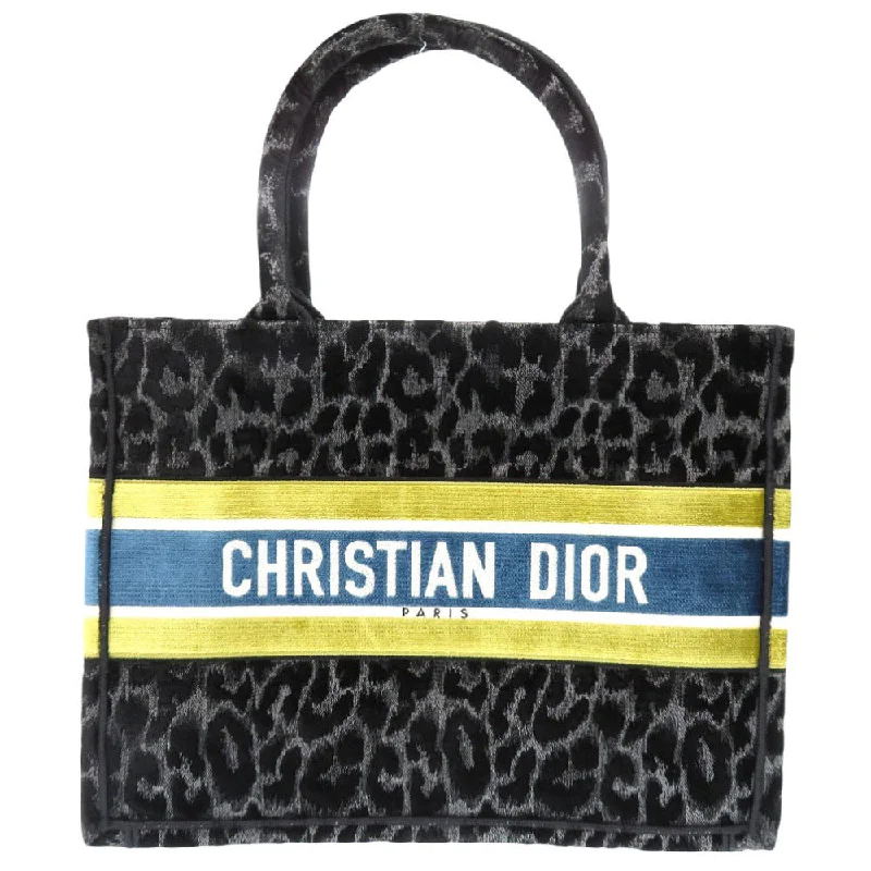 Christian Dior Tote Bag Velor black Book Tote Medium