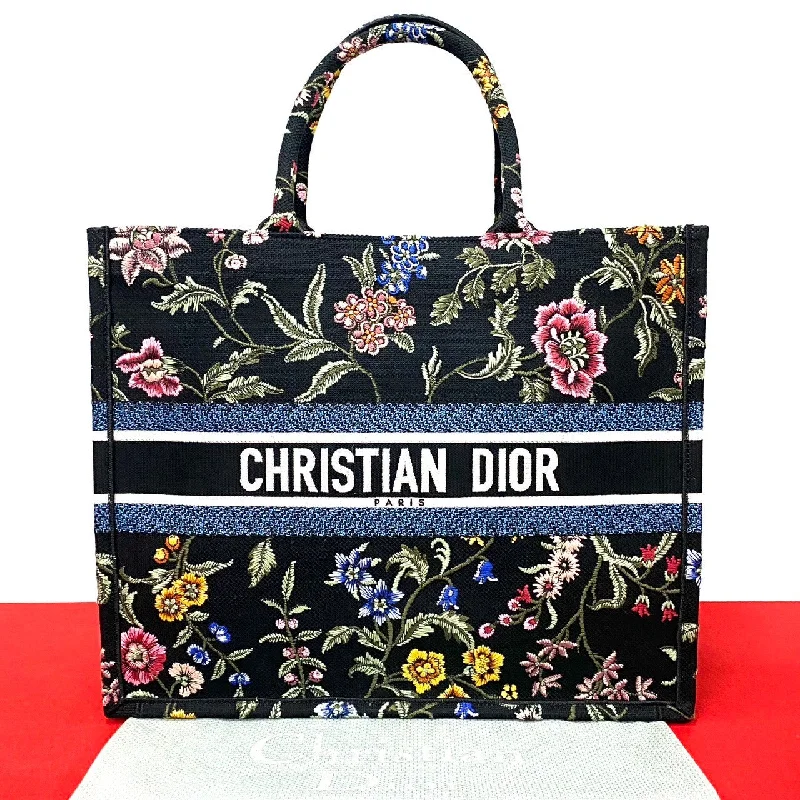 Dior Tote Bag canvas black book tote large