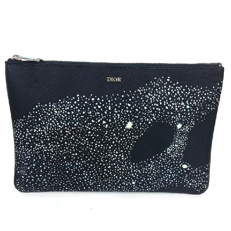 Dior Clutch bag Nylon black Pouch Kenny Scharf collaboration