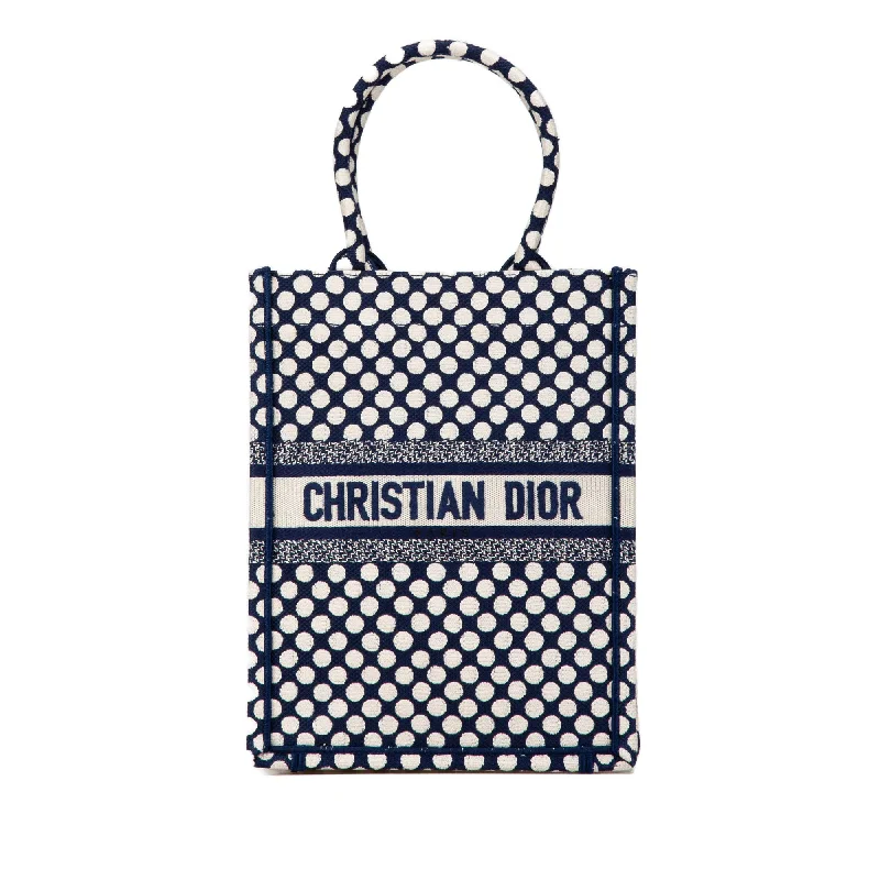 Blue Dior DiorAmour Dots Vertical Book Tote