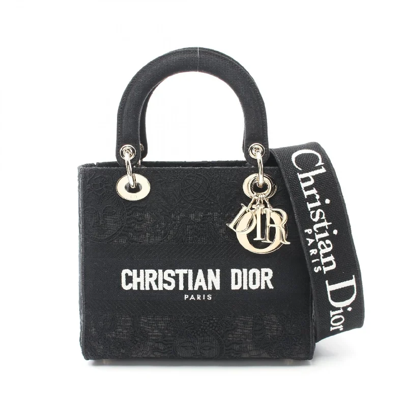 Dior Lady D-Lite Medium Canvas Handbag