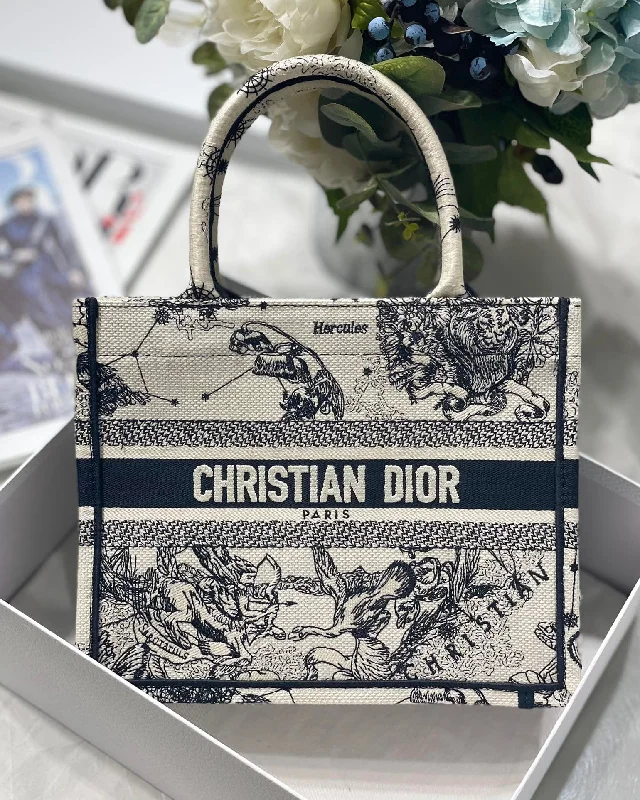 Christian Dior Small Book Tote White