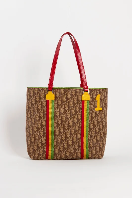 2000s Christian Dior Rasta Monogram Tote Bag