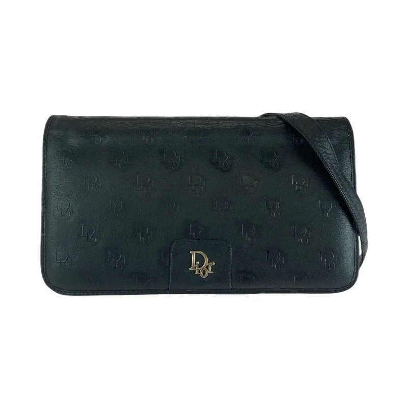 Christian Dior Black Leather Shoulder Bag