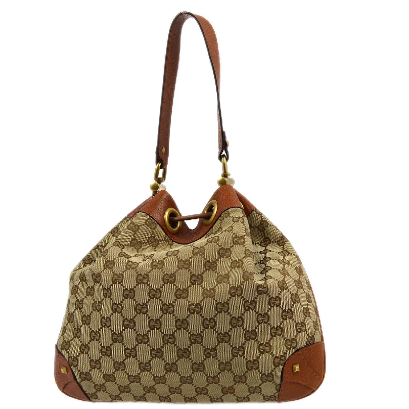 Gucci Beige GG Drawstring Handbag