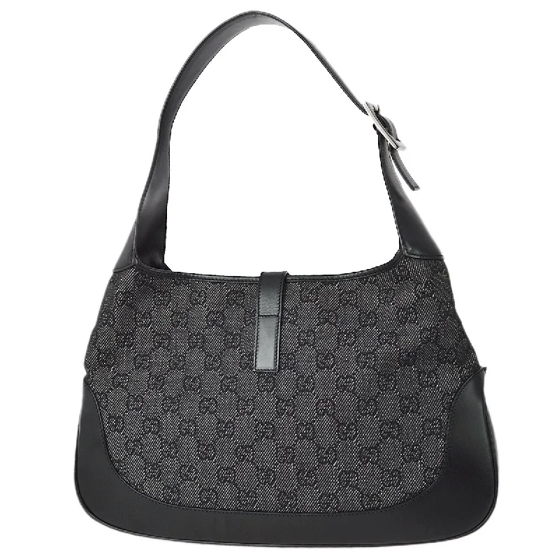 Gucci Black GG Hobo Handbag