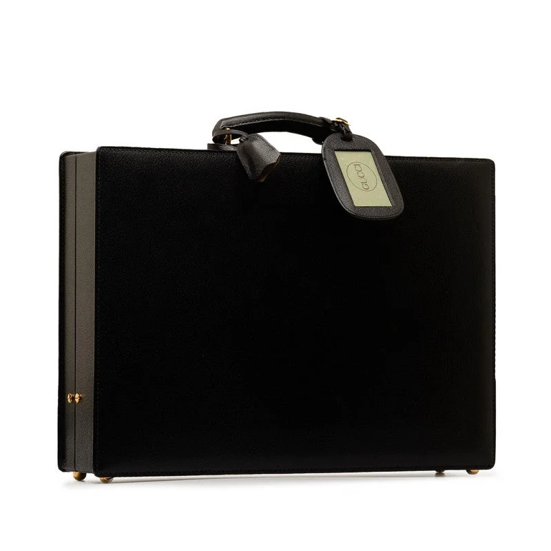 Gucci Briefcase Black Leather  Gucci