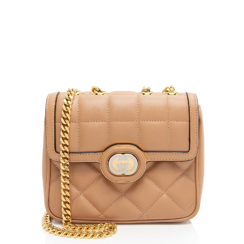 Gucci Calfskin Deco Mini Shoulder Bag (SHF-u9FfoC)