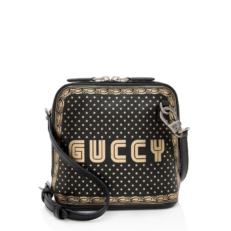 Gucci Calfskin Star Print Guccy Mini Shoulder Bag (SHF-POvtBq)