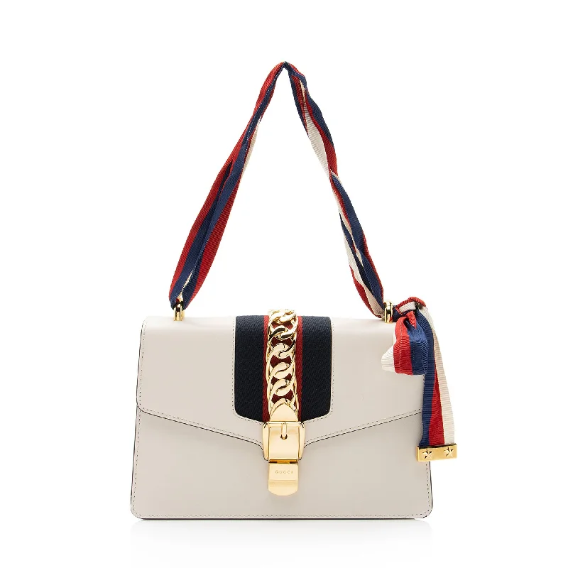 Gucci Calfskin Sylvie Small Shoulder Bag (SHF-G6Ob0L)