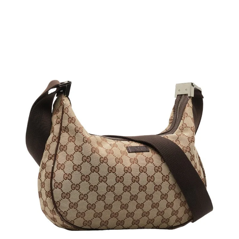 Gucci GG canvas 122790 Brown canvas leather ladies Gucci Gucci