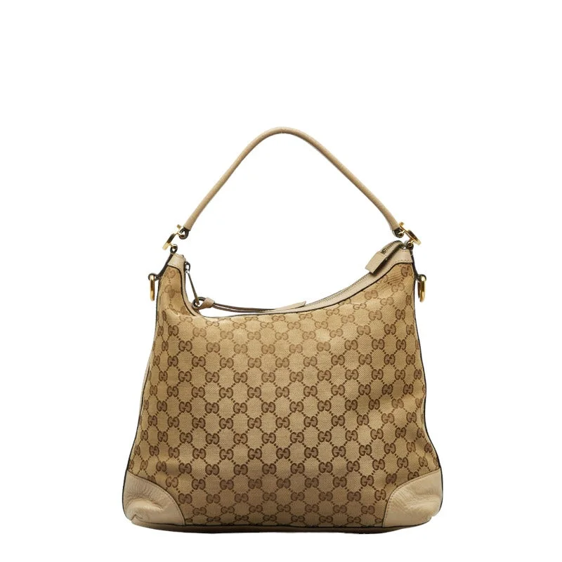 Gucci GG canvas handbag shell bag 2WAY 326514 beige canvas leather ladies Gucci