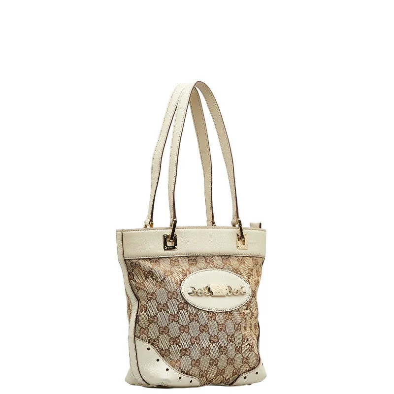 Gucci White GG Handbag