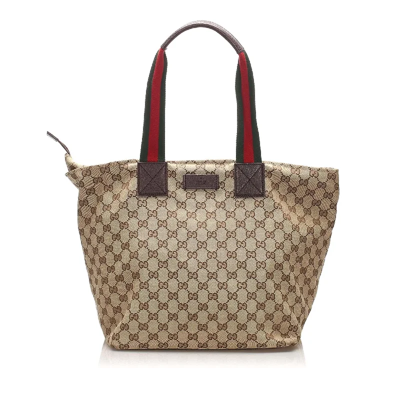 Gucci GG Canvas Web Tote Bag