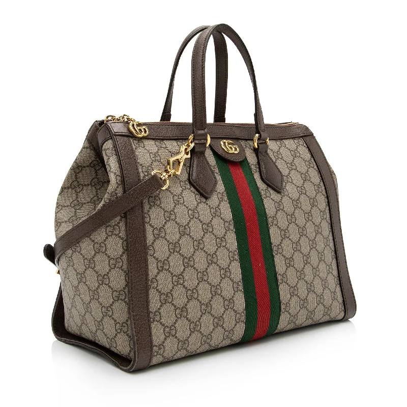 Gucci GG Supreme Ophidia Medium Top Handle Tote