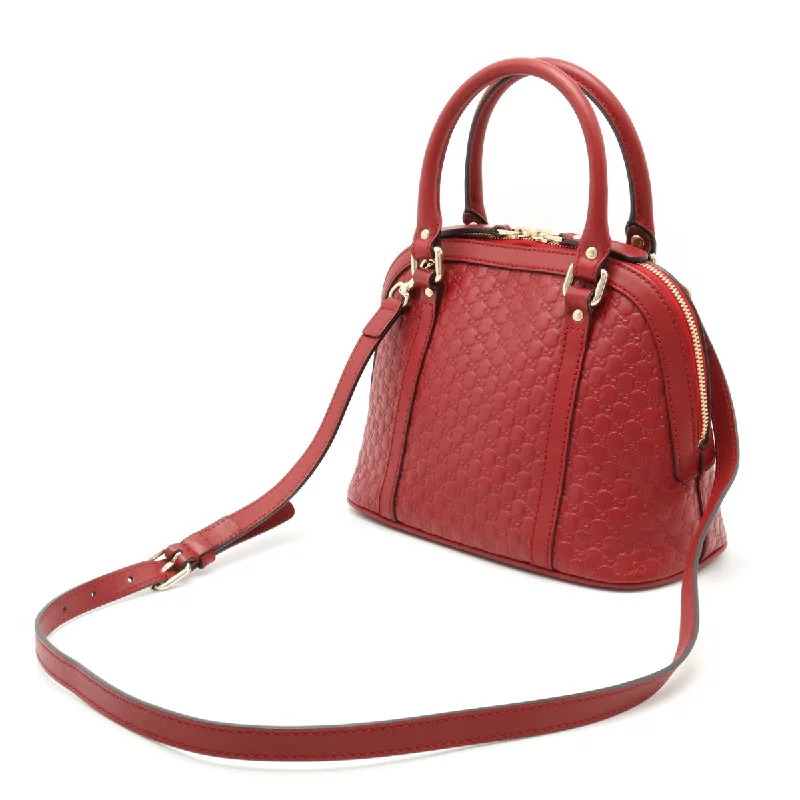 GUCCI Gucci GG Microchipsima Handbags Mini-Bags 2WAY Shoulder Bags Laser Red Gold  Outlet 449654