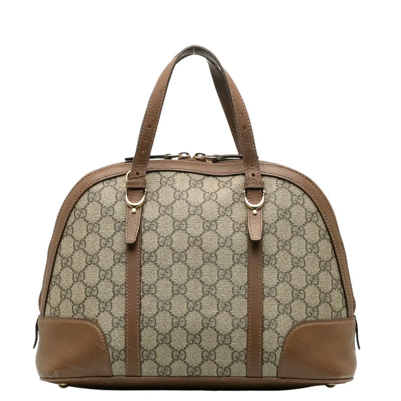 GUCCI Supreme Handbag in Monogram 309617 Brown Beige