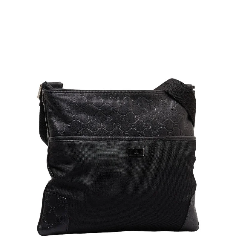 Gucci Gucci Sder Bag 161822 Black Canvas Leather  Gucci