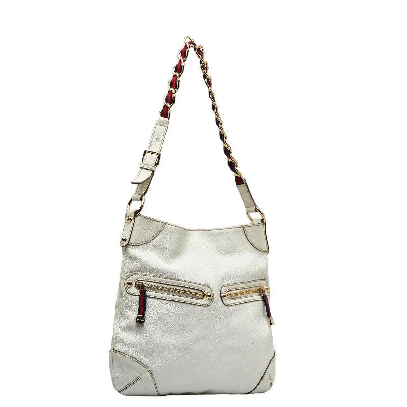 GUCCI Gucci Shelley Line 154392 Shoulder Bag Leather/Candy White Ladies Ladies Ladies