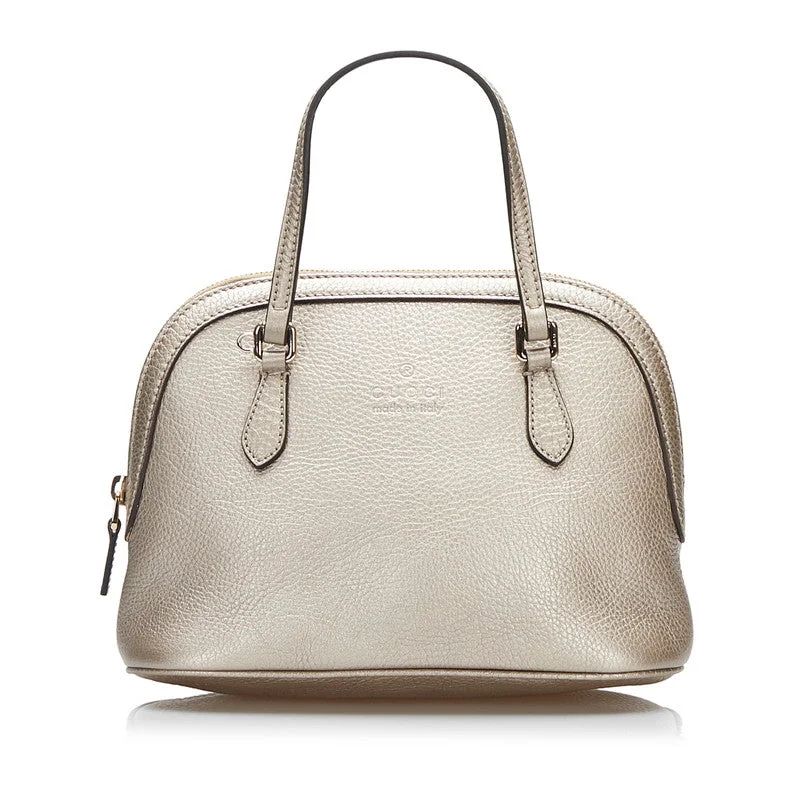 Gucci Handbags 2WAY 341504 Silver Leather Ladies Gucci