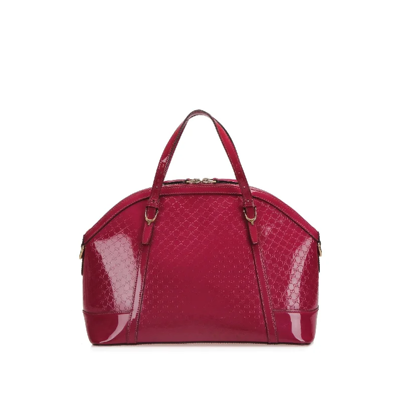 Gucci Microguccissima Nice Patent Leather Satchel (SHG-22747)