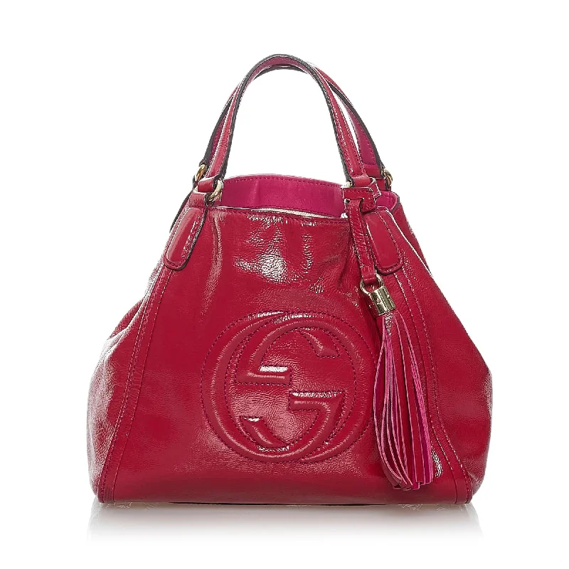 Gucci Soho Patent Leather Satchel (SHG-29766)