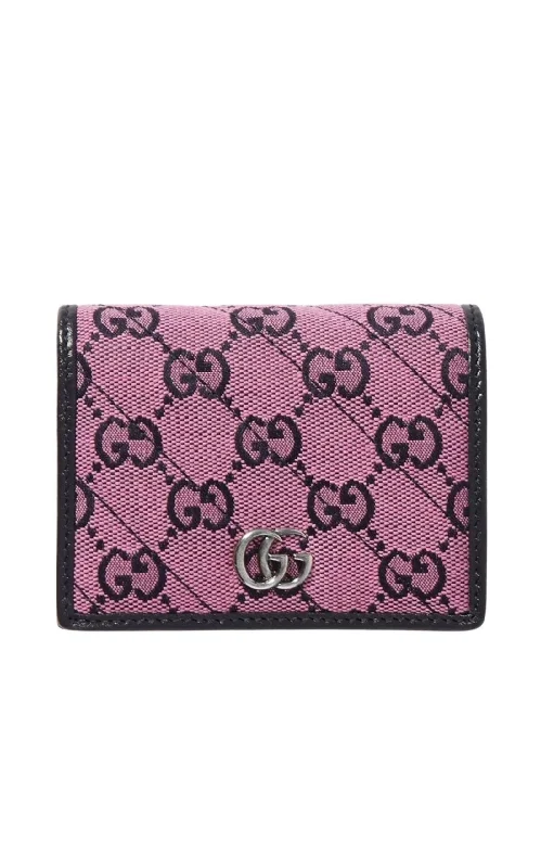 Pink Gg Marmont Multicolor Wallet